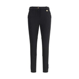 Burberry Black Cotton Casual Pants