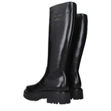 Celine Black Leather Ankle Boots