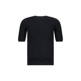 Max Mara Black Fleece Wool Top