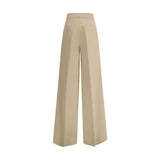 Max Mara Beige Cotton Casual Pants