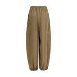 Max Mara Beige Cotton Cargo Pants