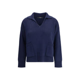 Max Mara Blue Cotton Sweatshirt