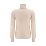 Max Mara Beige Wool Turtleneck