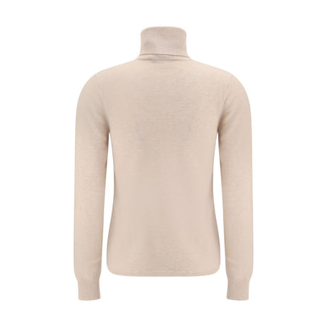 Max Mara Beige Wool Turtleneck