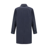 Burberry Blue Cotton Coat