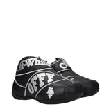 Off-White Black Leather High Top Sneakers