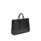 Saint Laurent Black Calf Leather Bos Taurus Handbag