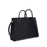 Saint Laurent Black Calf Leather Bos Taurus Handbag