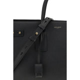 Saint Laurent Black Calf Leather Bos Taurus Handbag