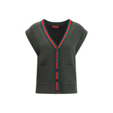 Gucci Bicolor Wool Sleeveles Sweater