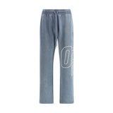 Off-White Blue Cotton Joggers (Workout Pants)