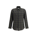 Saint Laurent Bicolor Cotton Pattern Shirt