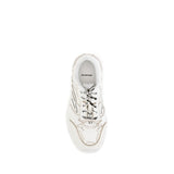 Balenciaga White Calf Leather Bos Taurus Athletic Sneakers