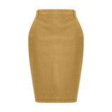 Saint Laurent Beige Denim Skirt