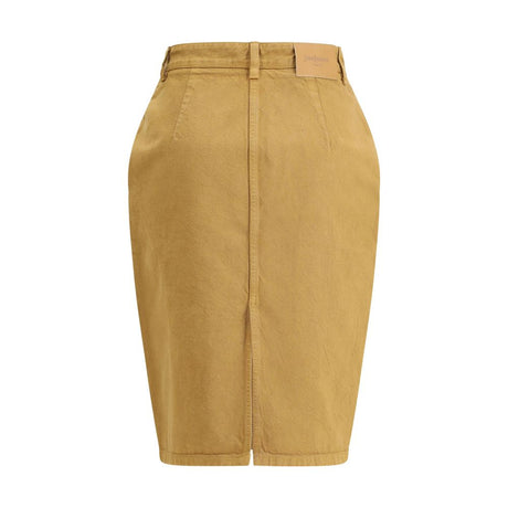 Saint Laurent Beige Denim Skirt