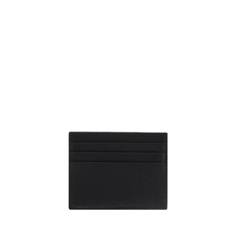 Prada Black Calf Leather Bos Taurus Wallet