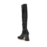 Chloé Black Leather High Heel Boots