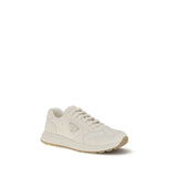 Prada Cream Recycled Polyamide Athletic Sneakers