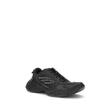 Balenciaga Black Calf Leather Bos Taurus Athletic Sneakers