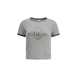 Chloé Gray Cotton T-Shirt