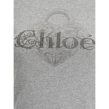 Chloé Gray Cotton T-Shirt