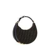Fendi Brown Fabric Shoulder Bag