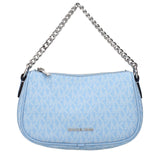 Michael Kors Light Blue Fabric Handbag