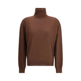 Saint Laurent Brown Cashmere Turtleneck