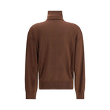 Saint Laurent Brown Cashmere Turtleneck