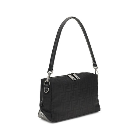 Fendi Black Nylon Shoulder Bag