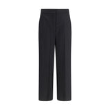 Max Mara Black Fleece Wool Casual Pants