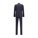 Prada Blue Fleece Wool Two-Piece Suit