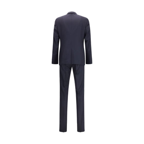 Prada Blue Fleece Wool Two-Piece Suit