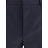 Prada Blue Fleece Wool Two-Piece Suit