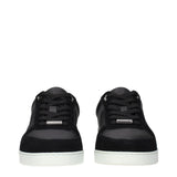 Jimmy Choo Black Leather Low Top Sneakers