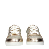 Jimmy Choo Gold Leather Sneakers