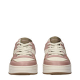 Jimmy Choo Pink Leather Low Top Sneakers