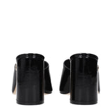 Jimmy Choo Black Leather Platform Sandals