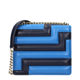 Jimmy Choo Blue Leather Shoulder Bag