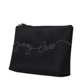 Jimmy Choo Black Satin Clutch Bag