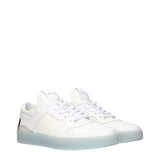 Jimmy Choo White Leather Low Top Sneakers