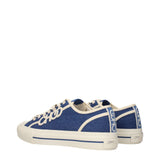Jimmy Choo Blue Fabric Low Top Sneakers
