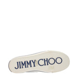 Jimmy Choo Blue Fabric Low Top Sneakers