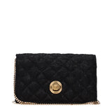Versace Black Fabric Clutch Bag