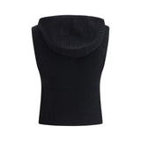 Max Mara Black Wool Sleveless Jacket