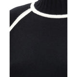Max Mara Black Wool Turtleneck