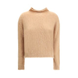 Max Mara Brown Polyamide Turtleneck