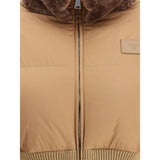 Fendi Brown Polyester Full-Length Jacket