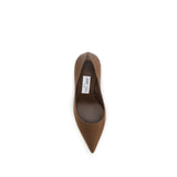 Jimmy Choo Brown Silk High Heel Pumps