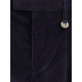 Burberry Blue Cotton Pants
